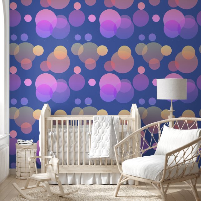 Modern solid geometric shapes pattern 19a wallpaper (Kids)