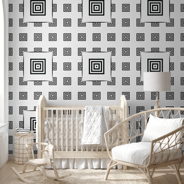 Modern solid geometric shapes pattern 25 wallpaper (Kids)