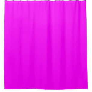 Modern Solid Pink Magenta Shower Curtain