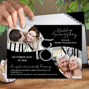 Modern Sophisticated 18th Wedding Anniversary Invitation