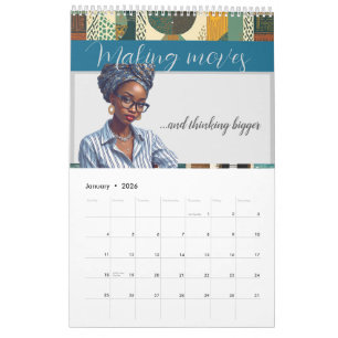 Modern, sophisticated and elegant calendar