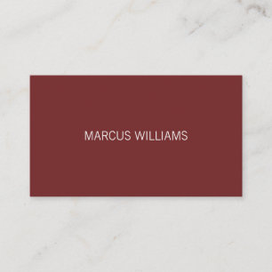 Modern Sophisticated / Deep Red Grey Business Card