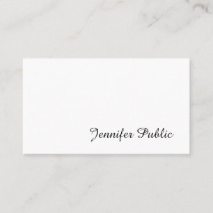 Modern Sophisticated Handwritten Script Sleek Business Card