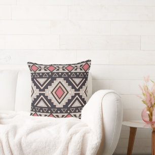 Modern Southwest Diamonds Style Throw Pillow
