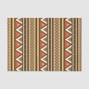 Modern Southwestern Geometric, Brown, Tan & Rust Tissue Paper