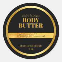 Modern Spa Salon product Body Butter Gold black