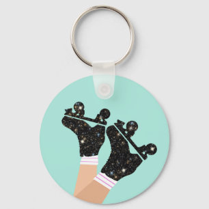 Modern Space Roller Skates Roller Skating Mint  Keychain