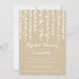 Modern Sparkle Bridal Shower Invitation