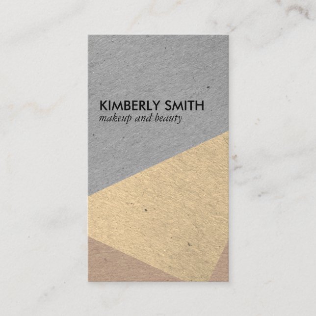 Modern Speckled Colour Blocks Business Card (Front)