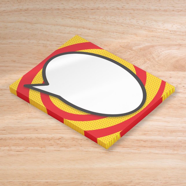 Modern Speech Bubble Funny Comic Book Post-it Notes (Modern Speech Bubble Funny Comic Book Post-it Notes)
