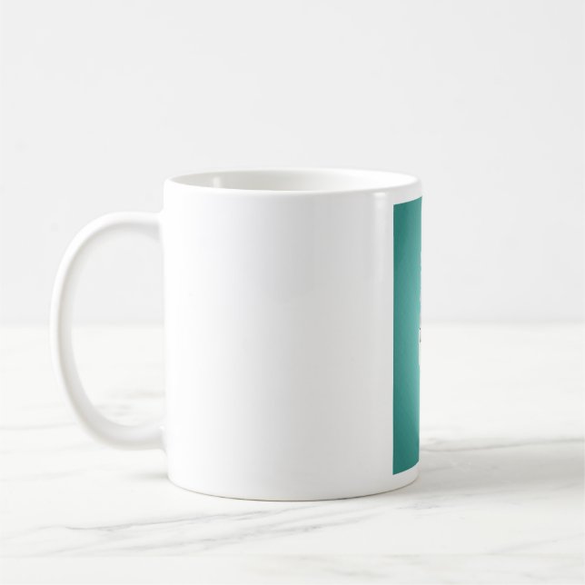 Modern Spiral Compact Fluorescent Lightbulb Coffee Mug (Left)