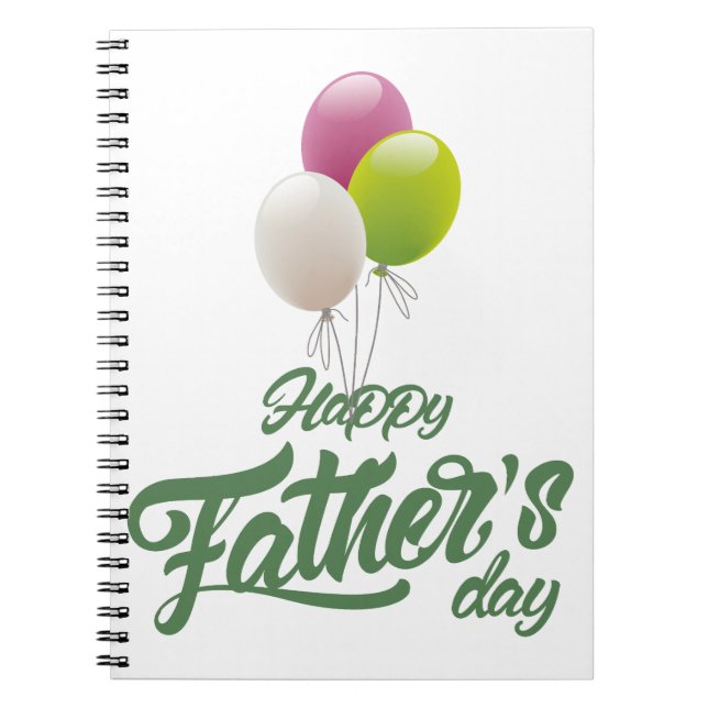 Modern Spiral Notebook with Black and White Photos (Front)