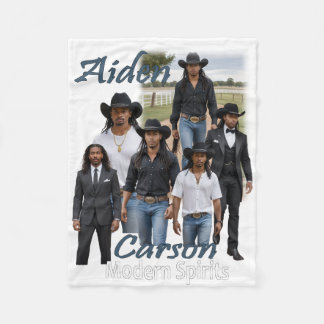 Modern Spirits Aiden Carson Cover Art Sherpa Throw Fleece Blanket