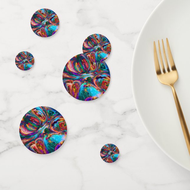 Modern Splash of Paints Confetti (Group)
