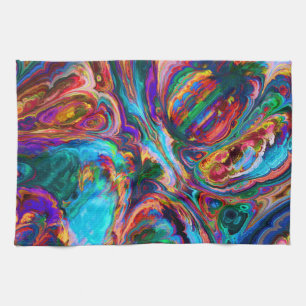 Modern Splash of Paints Kitchen Towel
