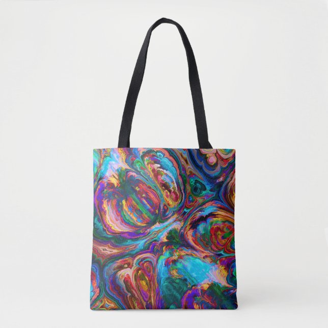 Modern Splash of Paints Tote Bag (Front)