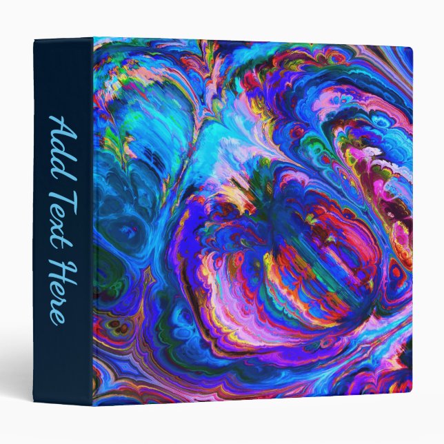 Modern Splash of Purple Hue Paints with Text Binder (Front/Spine)