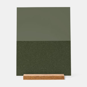 Modern Split Moss Green Acrylic Sign – Customize