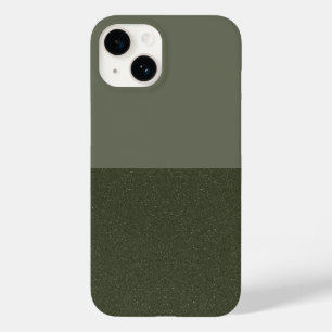 Modern Split Moss Green iPhone 14 Case – Customize