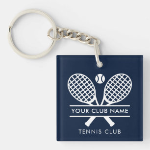 Modern Sport Club Name Tennis Team Swag Keychain