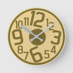 Modern sport round clock