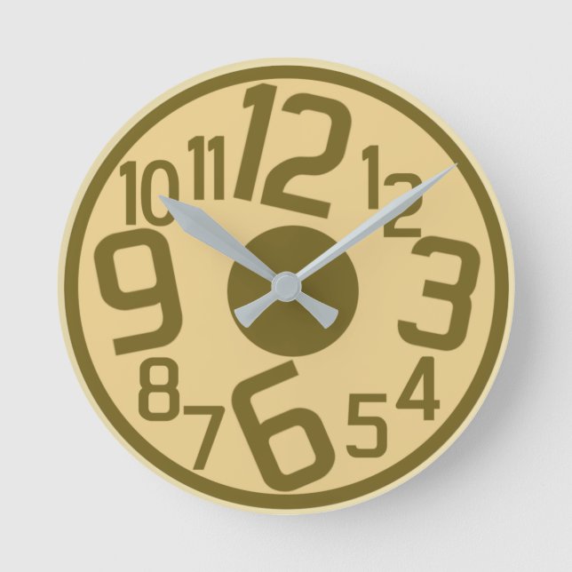Modern sport round clock (Front)