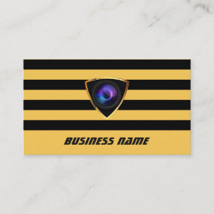 Modern Sport Stripes Photography Business Cards