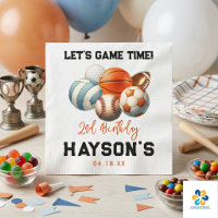 Modern Sports Kids 2nd Birthday party
