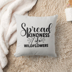 Modern Spread Kindness Throw Pillow