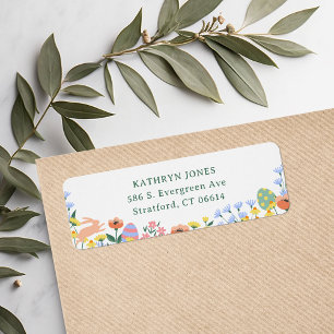 Modern Spring Floral Adresse de retour