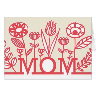 Modern Spring Floral Mother's Day Card