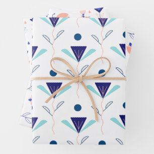 Modern Spring Floral Wrapping Paper