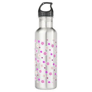 Modern Spring gradient purple flora pattern  710 Ml Water Bottle