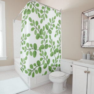 Modern Spring Green Botanical Pattern Leaves Home