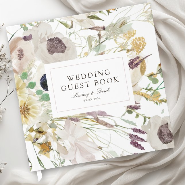 Modern Spring Wedding Guest Book (Modern Spring Wedding Guest Book)