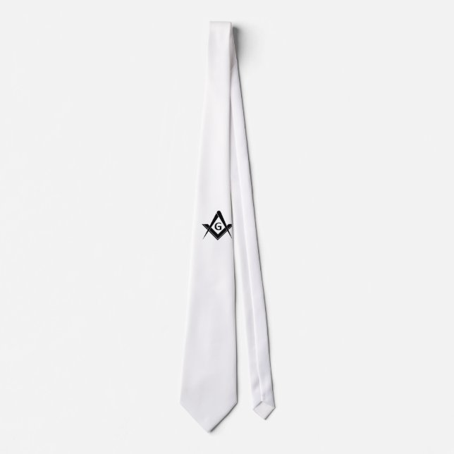 Modern Square and Compass Tie (Front)