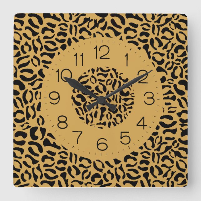 Modern Square Wall Clock (Front)