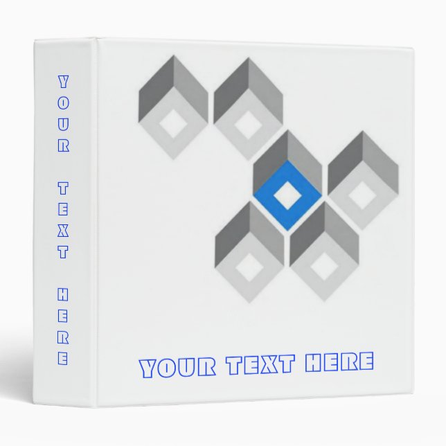 Modern Squares Avery Binder (Front/Spine)
