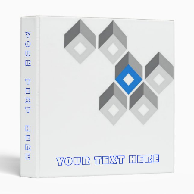 Modern Squares Avery Binder (Front/Spine)