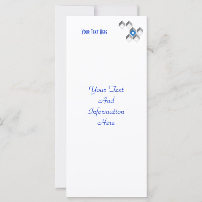 Modern Squares Rack Card (Front)