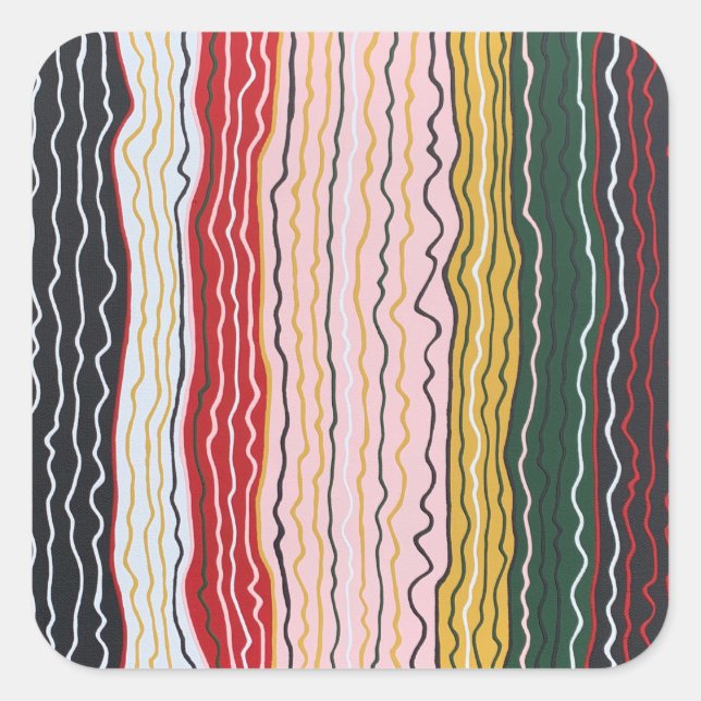 Modern Squiggles 2 Stickers (Front)