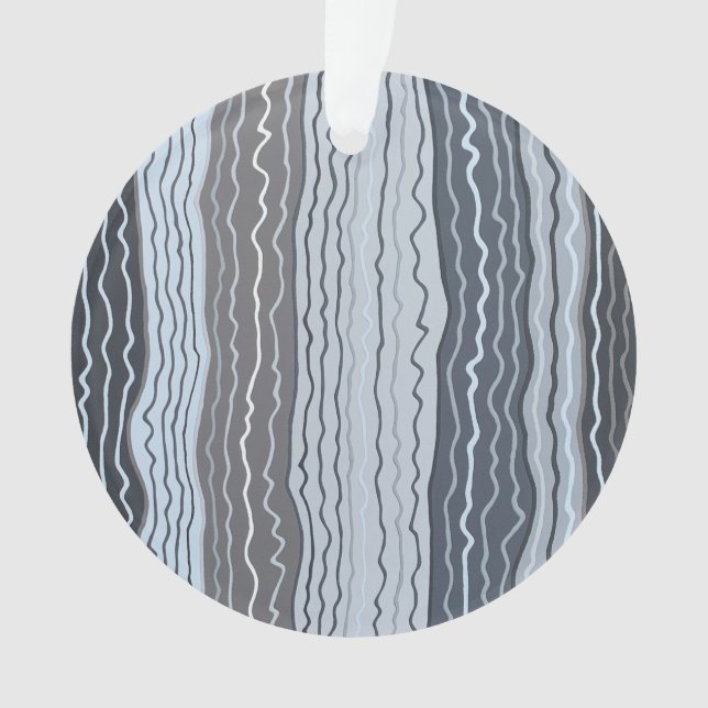 Modern Squiggles 5 Acrylic Ornament (Front)