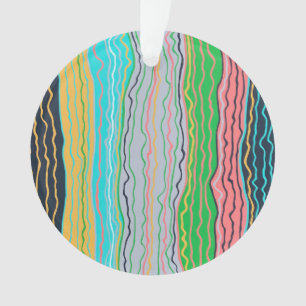Modern Squiggles Acrylic Ornament