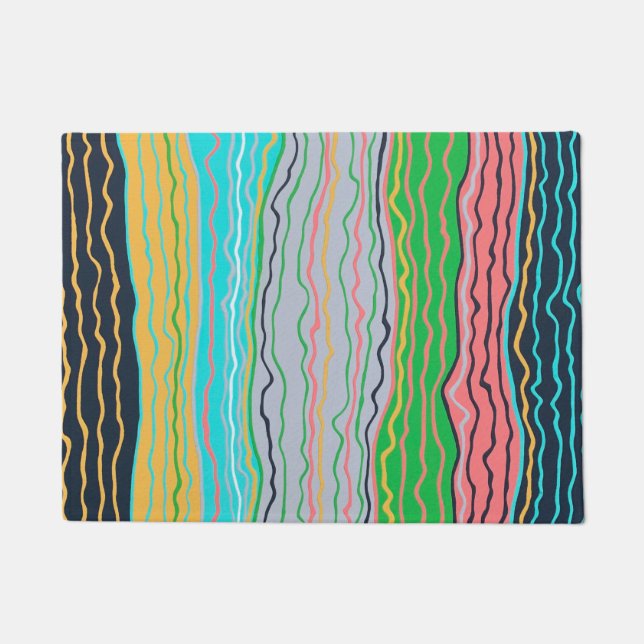 Modern Squiggles Doormat (Front)