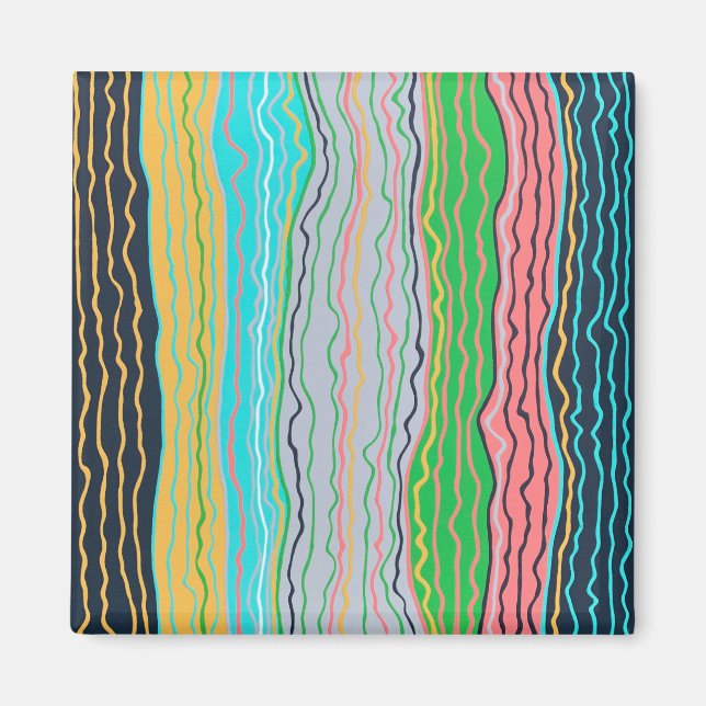 Modern Squiggles Magnet (Front)