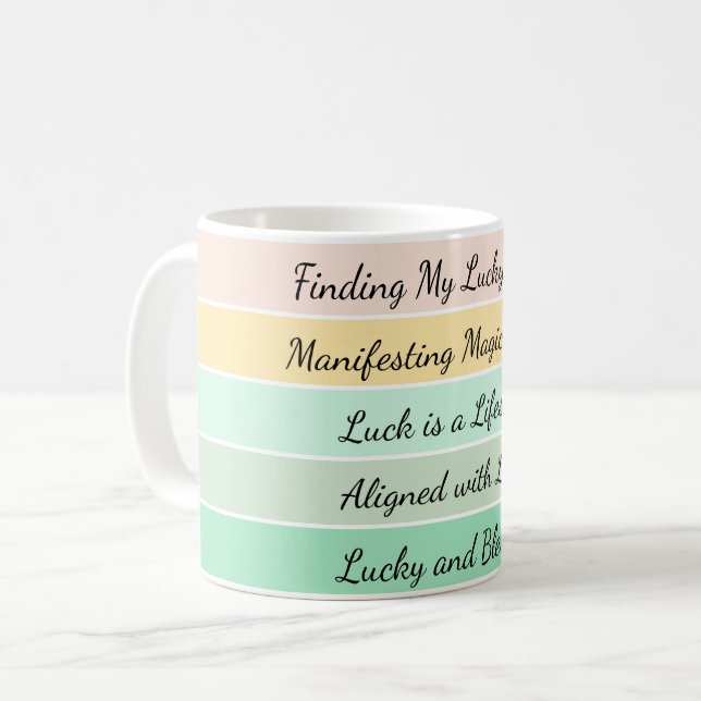 Modern St. Patrick’s Day Gradient Coffee Mug (Front Left)