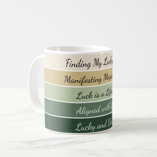 Modern St. Patrick’s Day Gradient Coffee Mug (Front Left)