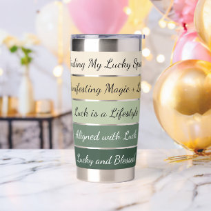 Modern St. Patrick’s Day Gradient Insulated Tumbler