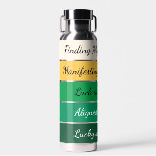 Modern St. Patrick’s Day Gradient Water Bottle