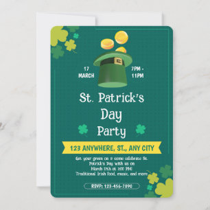 Modern St. Patrick's Day Party Invitation
